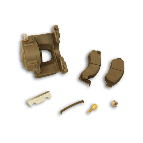 76-79 Brake Caliper Left Rebuilt w/Pads & Hardware 