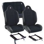 Corbeau Baja RS Seat Package-Fronts/36in Rear & All Brackets