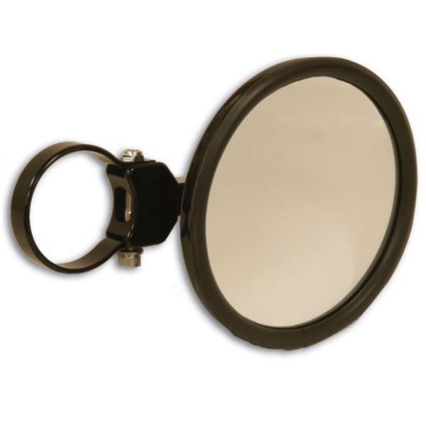 Black 5 Round Convex Side Mirror Attachment & Clamp 