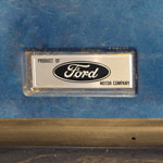 Ford Oval Emblem Decal on Driver Inner Rocker, 66-67 Bronco