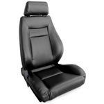 ProCar Elite Seat Black Leather w/ Sliders