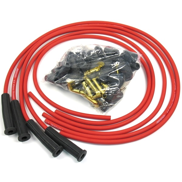 Pertronix Flame Thrower 8.0 mm Spark Plug Wires, Red 