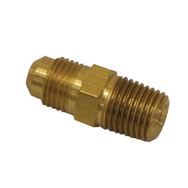 Fitting (1/2-20) Male SAE Thread x 1/4 Inch Male Pipe Thread Adapts stock C4 Trans Cooler Lines
