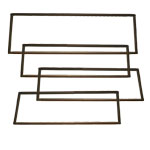 OE Quality Glass Seal Kit, Slotted for Chrome Trim, 66-77 Bronco