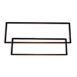 OE Quality Glass Seal Kit Non-Chrome Type For Half Cab