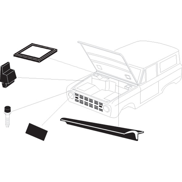 Under Hood Master Rubber & Weather Stripping Kit 