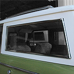 Quarter Window Chrome Molding Trim, Driver Side, 66-77 Bronco
