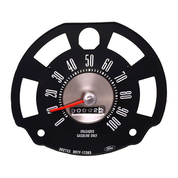 New Speedometer Gauge with Unleaded Gasoline Only 