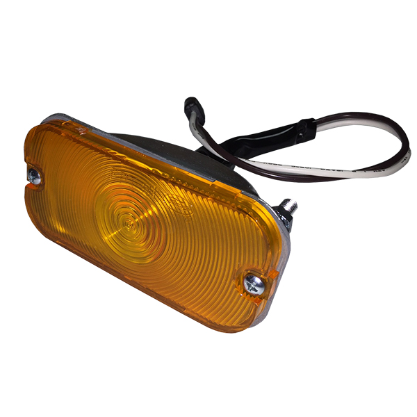 66-68 Front Turn Signal Assembly With Amber Lens 