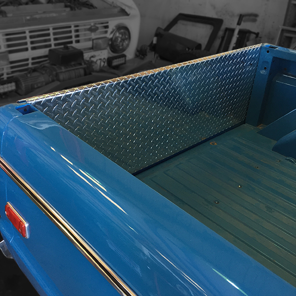 Diamond Plate Tailgate Panel 66-77 Bronco 