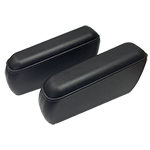 Black Rear Bench Seat Armrests, 68-77 Bronco, pair