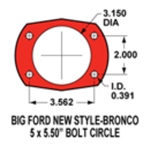 Big Ford New Style Bronco Flange