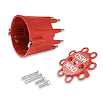 MSD 8433 V8 Distributor Cap With HEI Terminals and Spark Plug Wire Retainer GM Style 