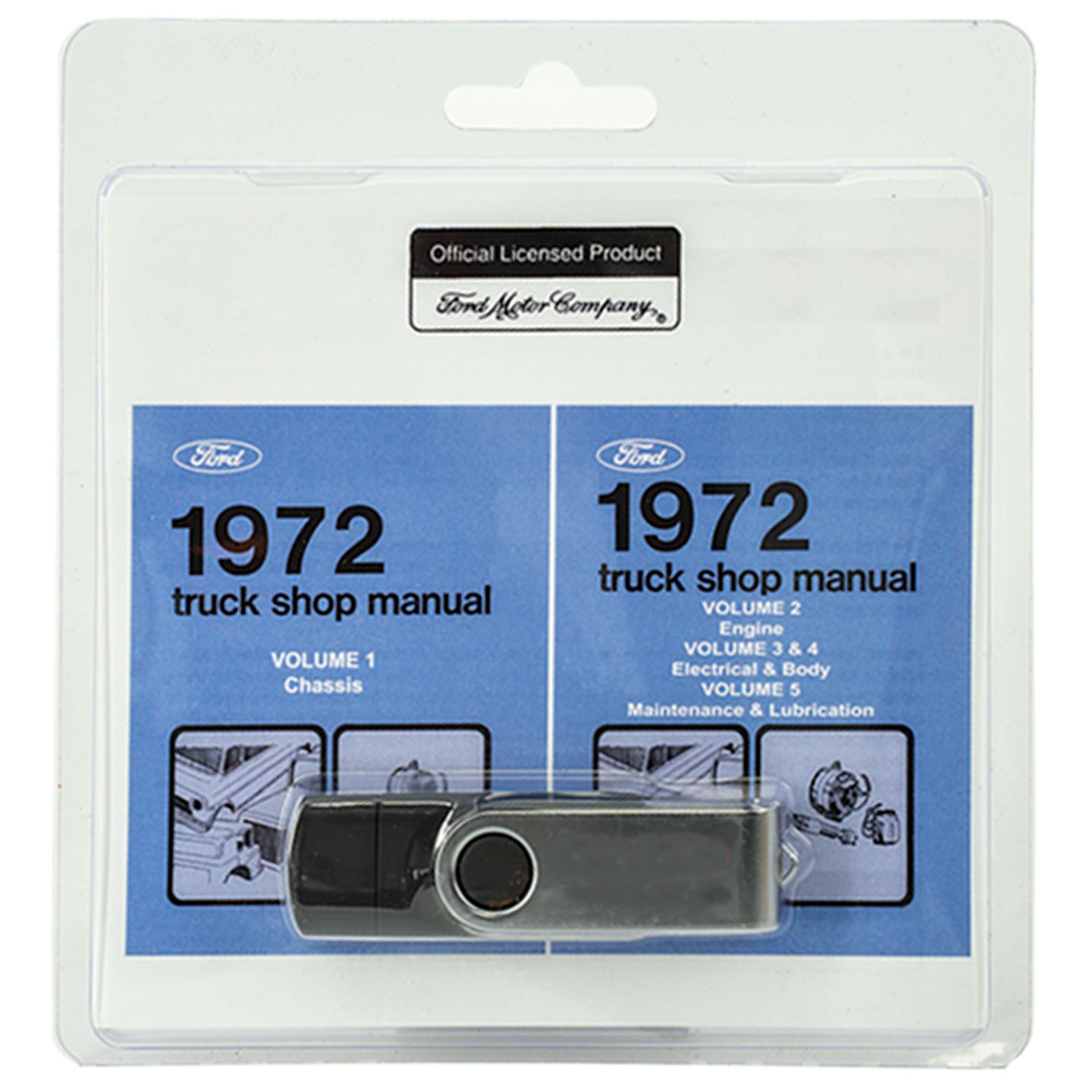 1972 Ford Truck & Bronco Shop Manual - USB Digital Drive