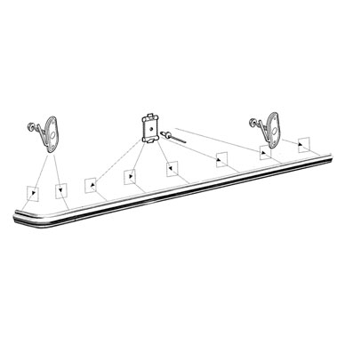 Quarter Panel Chrome Molding Right w/o Tire Carrier - Made in USA