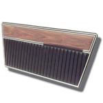 Deluxe Door Panels 68-77 Black with Woodgrain 