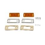 70-77 Side Marker Kit With Stainless Bezels      