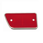 Red Left Rear Side Reflector, 68-69 Bronco