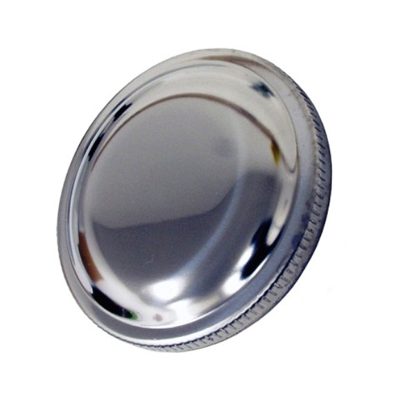Stainless Vented Gas Cap, Short Reach, 2.80 OD, 66-70 Bronco