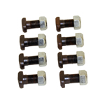 Heavy Duty Axle Retainer T-Bolts, 1/2 inch, Set of 8