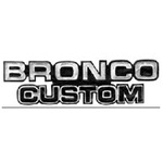 Bronco Custom Emblem 78-79