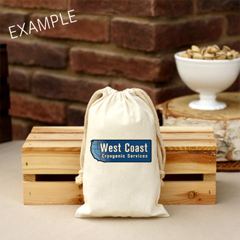 8 oz Corporate Cotton Bag Roasted & Salted Pistachios