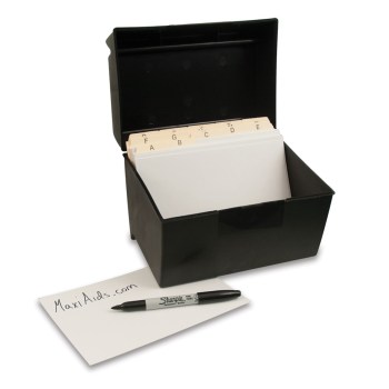 Low Vision Index Card System