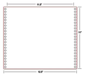Braille Paper- Continuous- 11x11.5in- Plain- 1000ct Braille Paper- Continuous- 11x11.5in- Plain- 1000ct