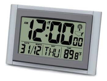 Atomic LCD Wall or Table Clock with 2-inch LCD Numbers Atomic LCD Wall or Table Clock with 2-inch LCD Numbers