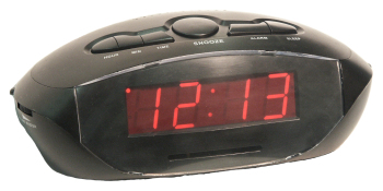 Big .9-inch Number LED Clock Radio with Aux-In Cord Big .9-inch Number LED Clock Radio with Aux-In Cord