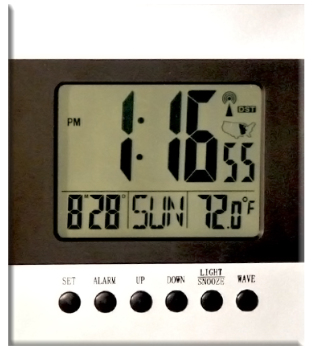 Atomic Clock with 1.5-inch Numbers Atomic Clock with 1.5-inch Numbers