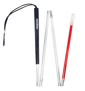 EUROPA Folding Aluminum Cane -4 Section  - 40 inches