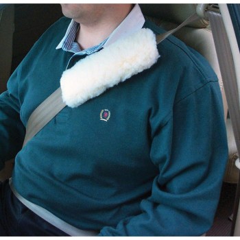Synthetic Shearling Seatbelt Cover