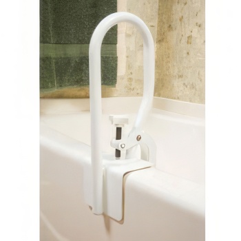 White Bathtub Rail for Fiberglass Tubs