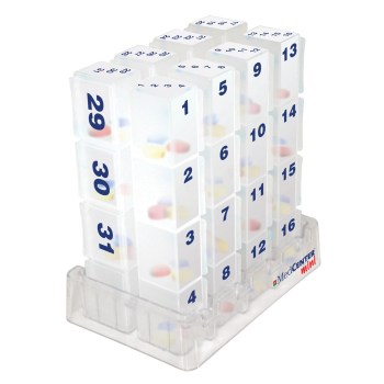 Mini Compact Monthly Pill Organizer Mini Compact Monthly Pill Organizer