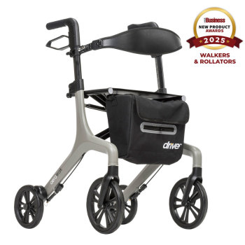AeroWalk Ultra-Lite Rollator Tall -Gray
