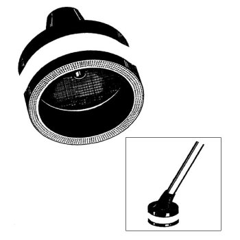 Safety Cane Tip with 3-inch Self-Standing Base- Deluxe