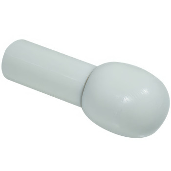 Europa Mushroom Rolling Cane Tip - 1-2 inch White