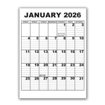 Giant Appointment Calendar 2026