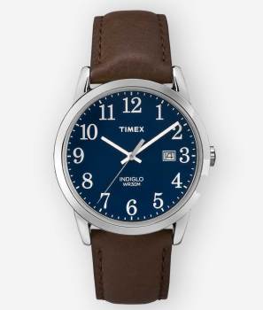 TIMEX Easy Reader 38mm Leather Strap Watch