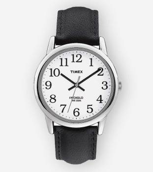 TIMEX Easy Reader 35mm Leather Strap Watch