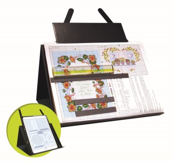 PROP-IT Portable "Hands-Free" Magnifying Needlework Pattern Holder