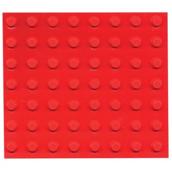 Bump Dots- Round- Flat Top -Fluor Orange- Small- 56pk