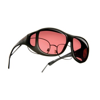 Cocoons Low Vision Pilot L Sunglasses- Black-Boysenberry