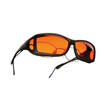 Cocoons Low Vision Wide Line ML Sunglasses- Black-Orange