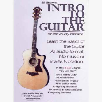 Intro to the Guitar for the Visually Impaired- 4 CDs