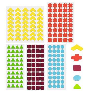 Bump Dots Color Shape Tactile Sticker 200's/VI