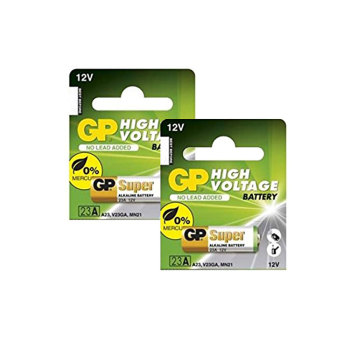 GP 12V Alkaline Batteries - Size 23A - 2-Pack GP 12V Alkaline Batteries - Size 23A - 2-Pack