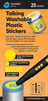 Talking Washable Plastic Stickers Talking Washable Plastic Stickers