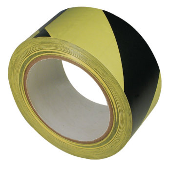 Striped Warning Tape - Yellow and Black Stripe